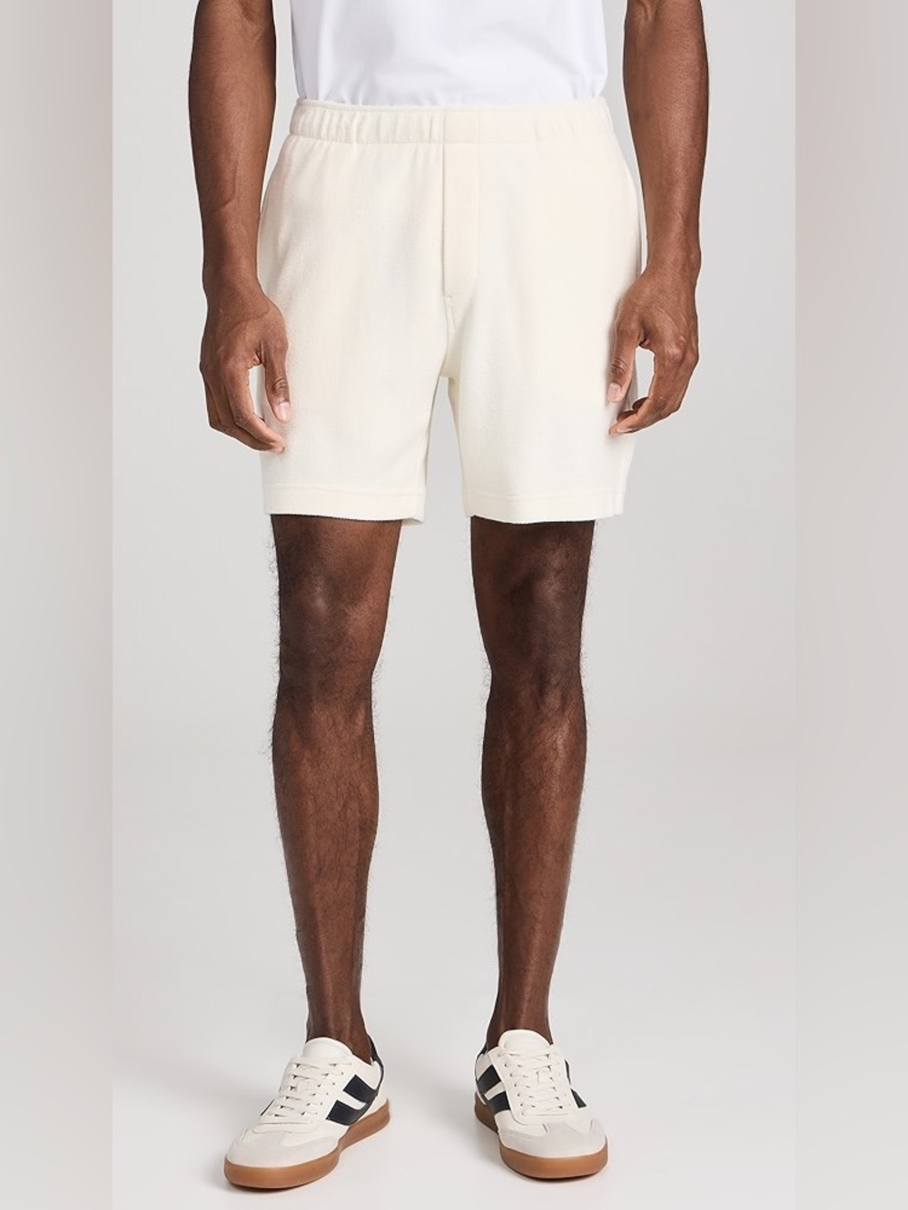 Vince oatmeal colored Flat front mens shorts large Linen cotton blend lightweigh